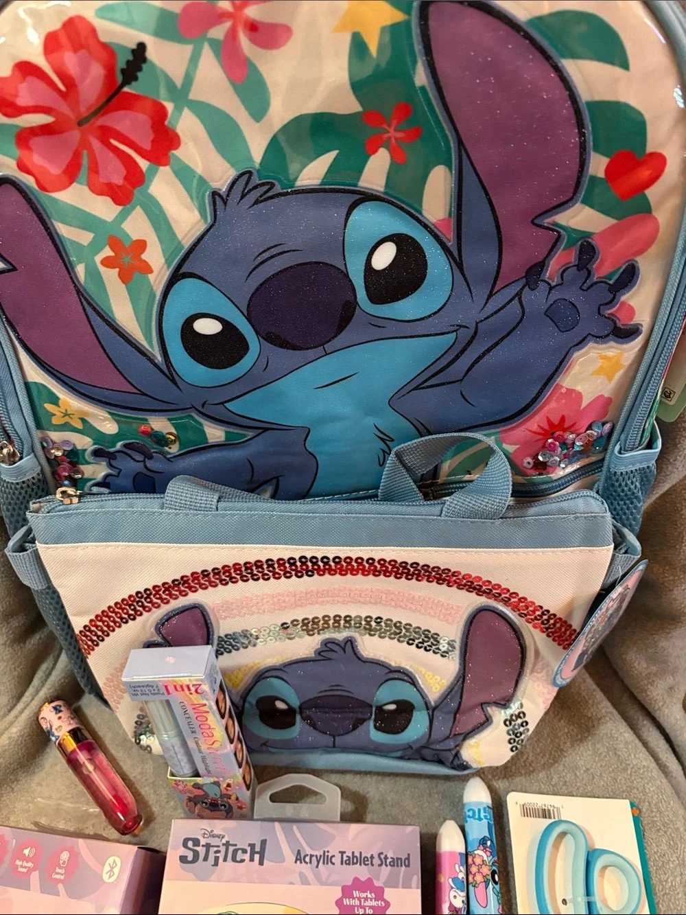 Disney Lilo & Stitch Kids Backpack and school supplies